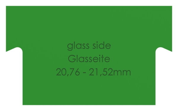Keil - fuer Aluprofil - fuer Glas 20-76-21-52 mm-12-3088.6