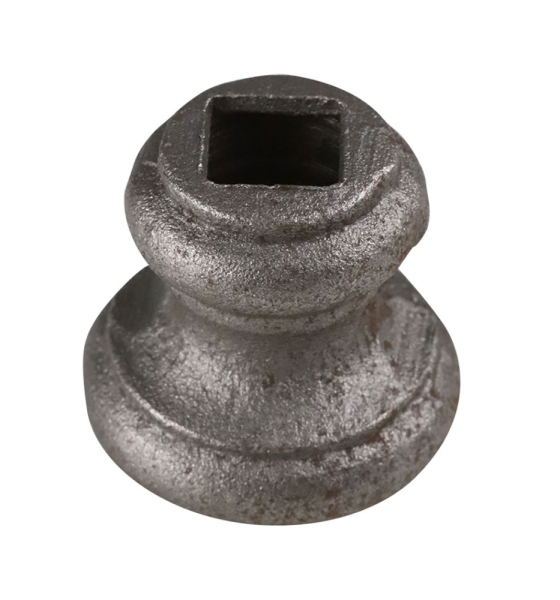 Zierhuelse - Masse- 45x44 mm - Lochung- 12-5x12-5 mm - Stahl S235JR- roh-30-3605.8