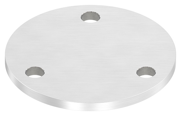 Ankerplatte Ø 100 x 6 mm mit 3 Bohrungen á Ø 11 mm V4A-11-2260.1
