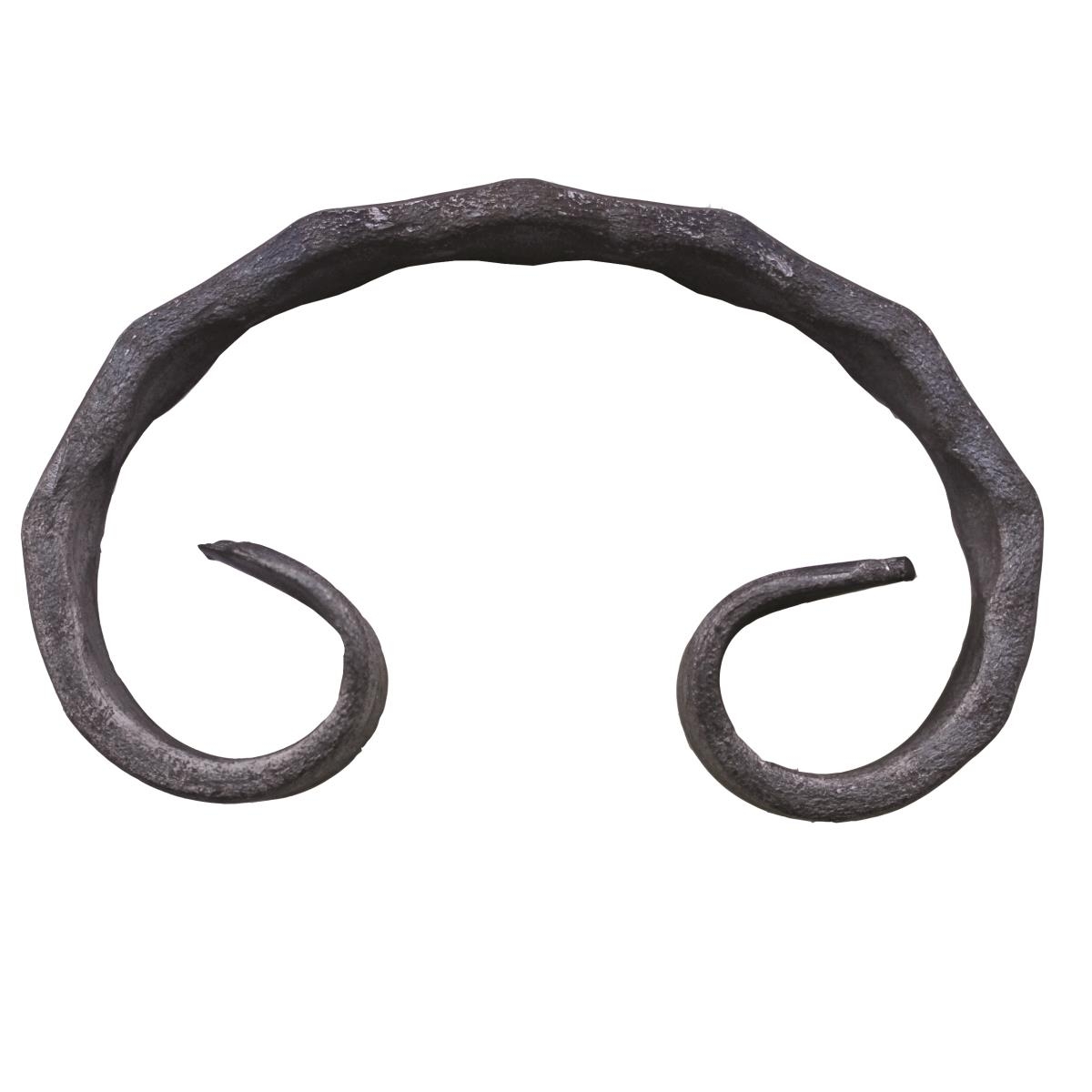 Schmiedeelement C-Form aus Stahl roh- 100x60 mm- Profil 12x6mm-89-11E103S100-A.4