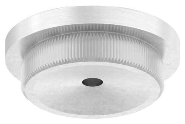Einsteckkappe V2A Edelstahl fuer Rohr Ø 42-4 mm Wand 4-0 mm flach mit Entwaesserung-88-1150323-240-4.EW