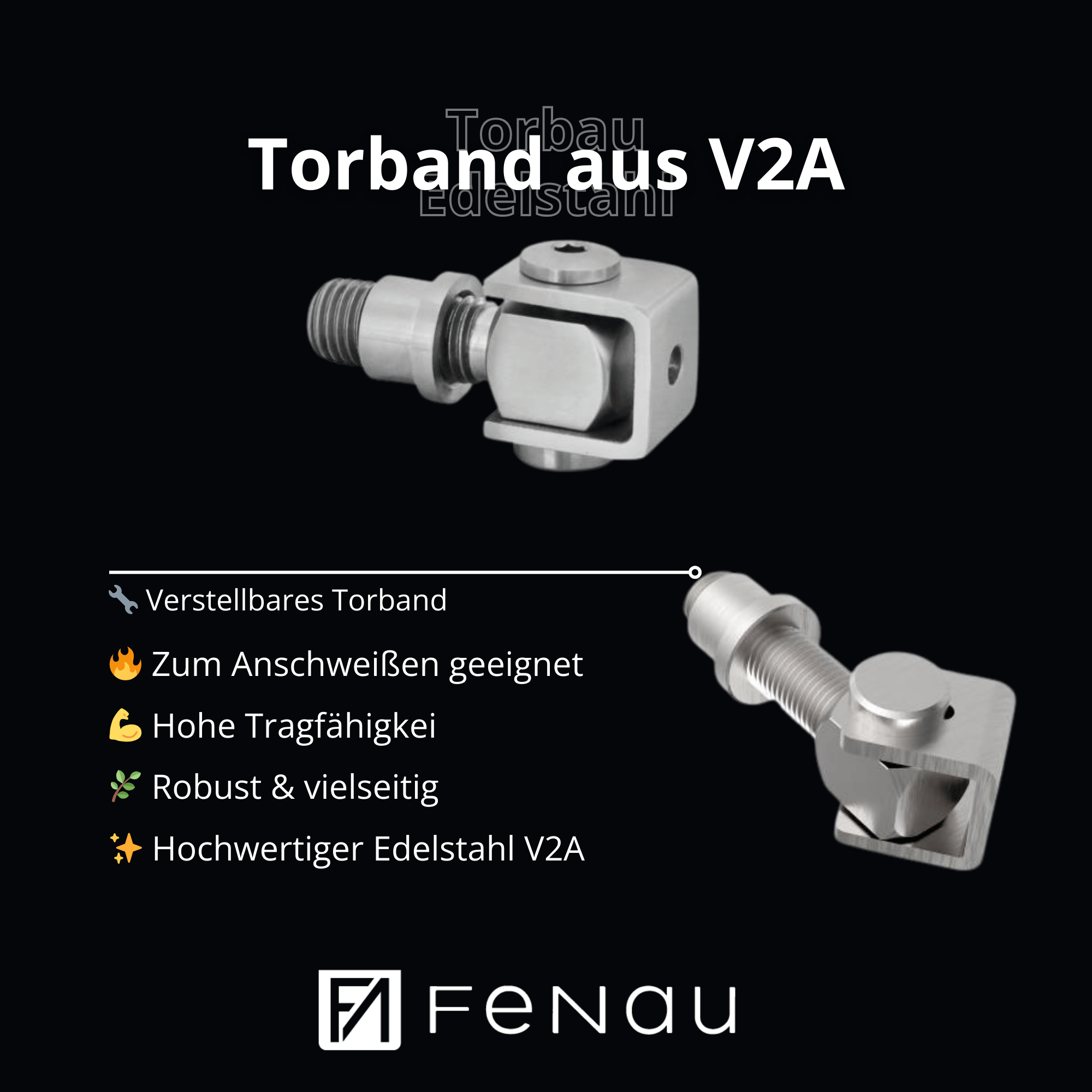 Einstellbares Torband V2A M12 verstellbar 35-60 mm-11-3580-A.4