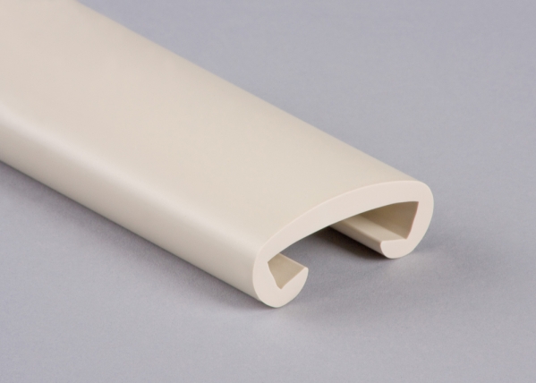 Kunststoffhandlauf fuer 40 x 8mm- perlweiss- 25 Meter-88-11F408.018