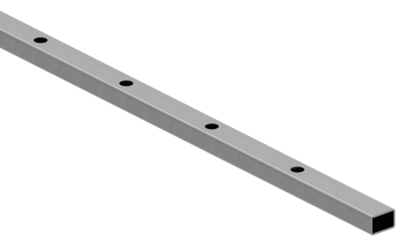 Rechteckrohr - Masse- 30x20x2 mm - Laenge- 3000 mm - Stahl S235JR- roh-30-2100.8
