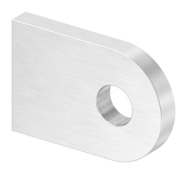 Anschweisslasche V2A 30 x 20 x 4 mm geschliffen Rundloch 7 mm-11-2440.4