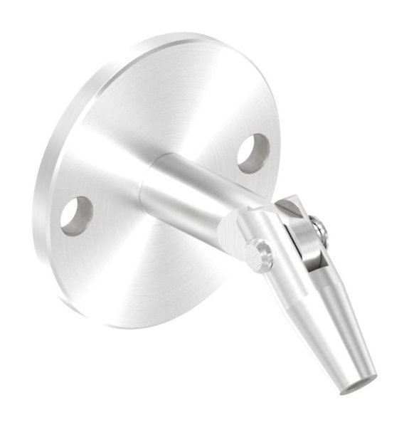 Vordachsystem abgehangen Edelstahl V4A Punkthalter Ø 52 mm ohne Zugstange-88-1150640-V4A.OZ