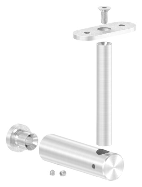 Handlaufhalter mit Halteplatte fuer flachen Anschluss V2A-11-2053.4