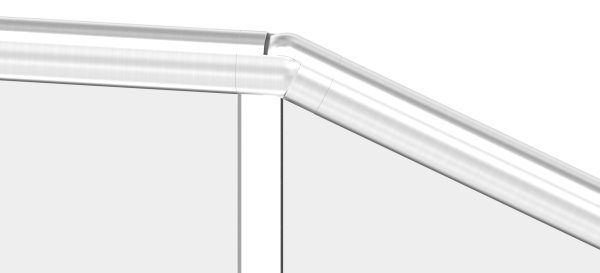 Verbinder flexibel - abwaerts 25-55° - fuer Nutrohr Ø 42-4 mm - V2A-12-2309.4