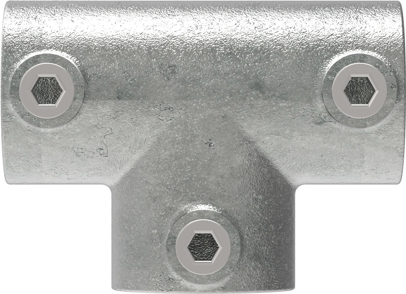 Rohrverbinder - T-Stueck lang - 104A27 - 26-9 mm - 3-4- - Feuerverzinkt u. Elektrogalvanisiert-104A27