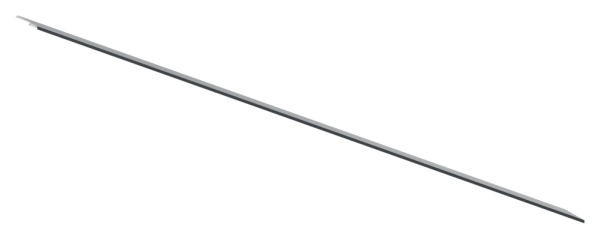 Abdeckprofil Aluminium L = 2205 mm pulverbeschichtet RAL 7016 fuer Vordach-88-11VDE-AB-2200.7016