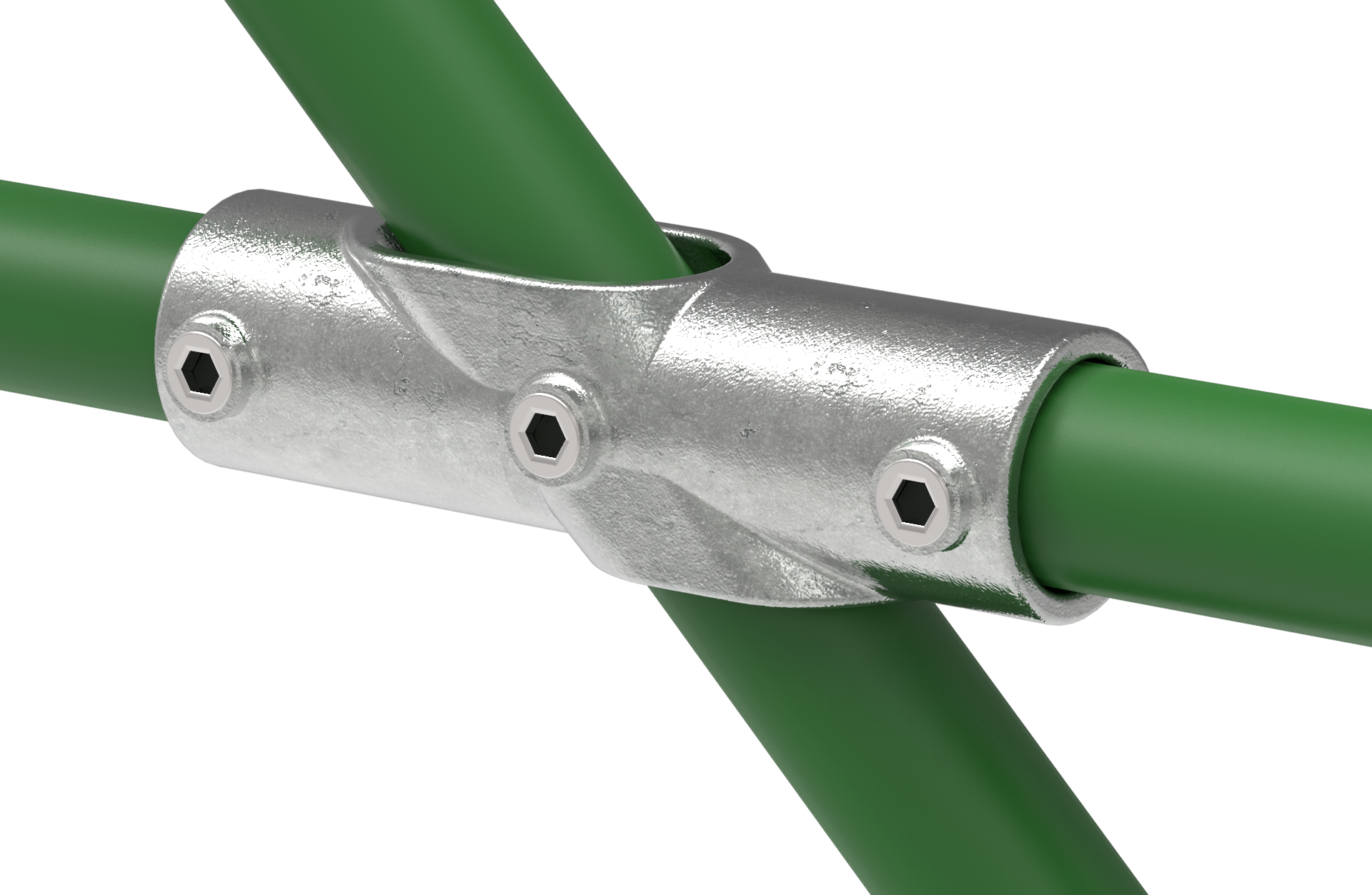 Rohrverbinder - T-Stueck 11-29° - 256D48 - 48-3 mm - 1 1-2- - Feuerverzinkt u. Elektrogalvanisiert-256D48