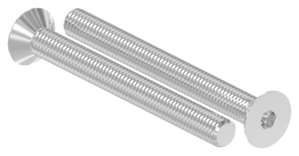 Senkkopfschraube V2A -1-4301- M8x80 Innensechskant Vollgewinde ISO 10642-88-1158316-240.80