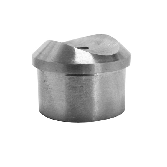 Handlaufstuetze Edelstahl AISI 304 fuer Handlauf D42-4 Pfosten D42-4 Schliff-89-11A0727242S-A.4
