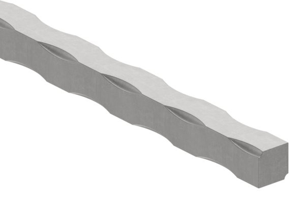 Vierkanteisen Stahl roh 12 x 12 mm L=3000 mm gehaemmert-88-116000-I.3