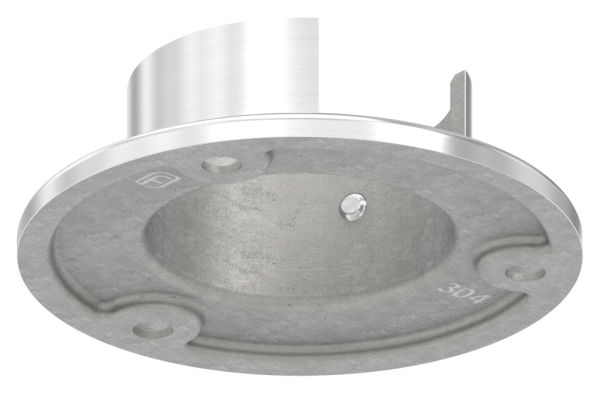Wandbefestigung fuer Nutrohr Ø 48-3 mm   - V2A-12-2326.4