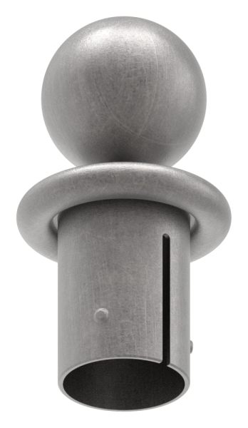 Kugelrohrknopf fuer Ø 48-3x2-5-2-9 mm - Stahl S235JR- roh-30-2802.8