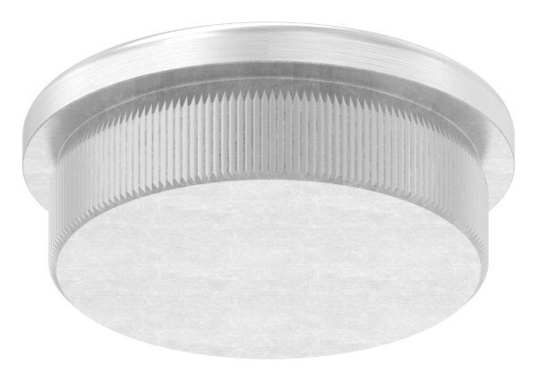Einsteckkappe Edelstahl V2A fuer Rohr Ø 33-7 mm- Wandstaerke 2-0 mm- leicht gewoelbt-11-5023.4