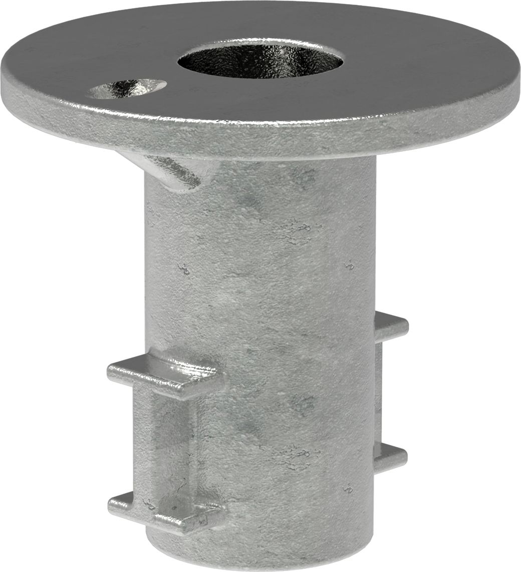 Rohrverbinder - Bodenhuelse - 134 - 33-7 mm - 48-3 mm - 1- - 1 1-2- - Feuerverzinkt u. Elektrogalvanisiert-134