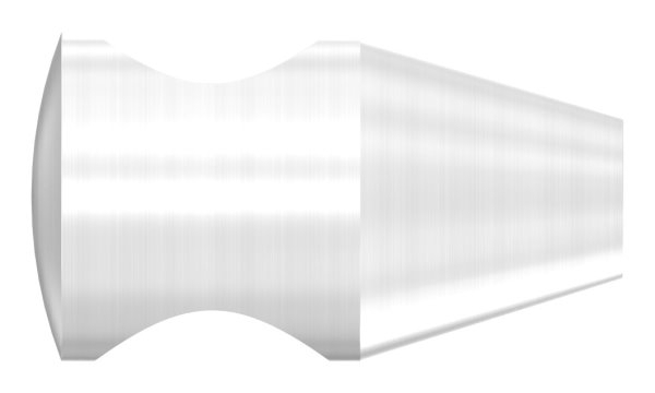 Querstabhalter V2A Edelstahl – konisch -Design- mit M6 Gewinde fuer Rundstaebe 14 mm-11-1082.4
