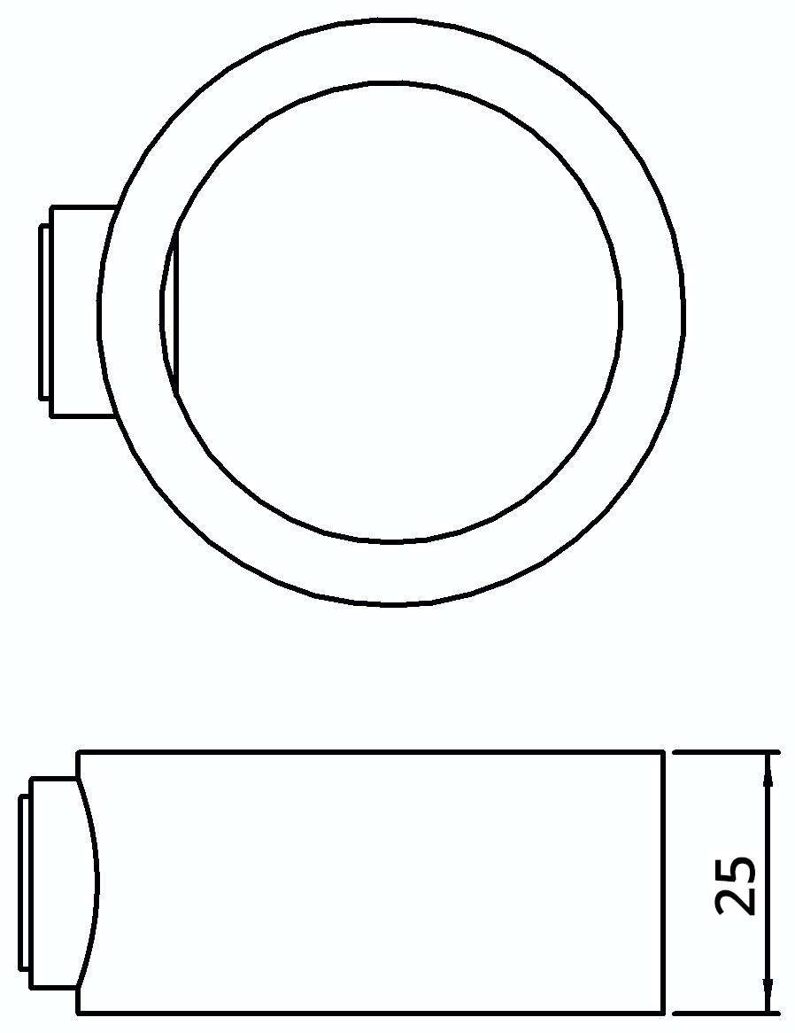 Rohrverbinder - Stellring - 179B34 - 33-7 mm - 1- - Feuerverzinkt u. Elektrogalvanisiert-179B34