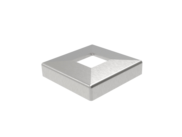 Abdeckrosette Ø 45x11 mm fuer Glasgelaender-Bodenklemme Ø 40 mm V2A-11-2706-A.4