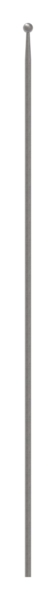 Zaunstab Laenge- 1020 mm Material Ø 12 mm - Kugel Ø 19 mm Stahl S235JR- roh-30-1231.8
