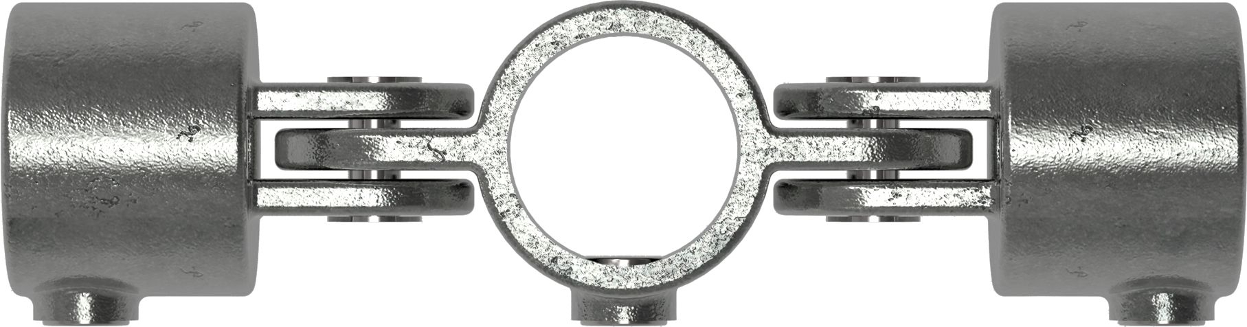 Rohrverbinder Gelenkstueck doppelt 180° Ø 33-7 mm -1- - Temperguss verzinkt - 167B34-167B34