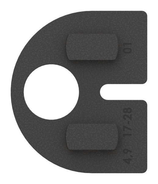 1 Paar Gummis zu Glasklemme 50x40x26 mm AbZ fuer 6 mm Glas ESG-10-2106.0