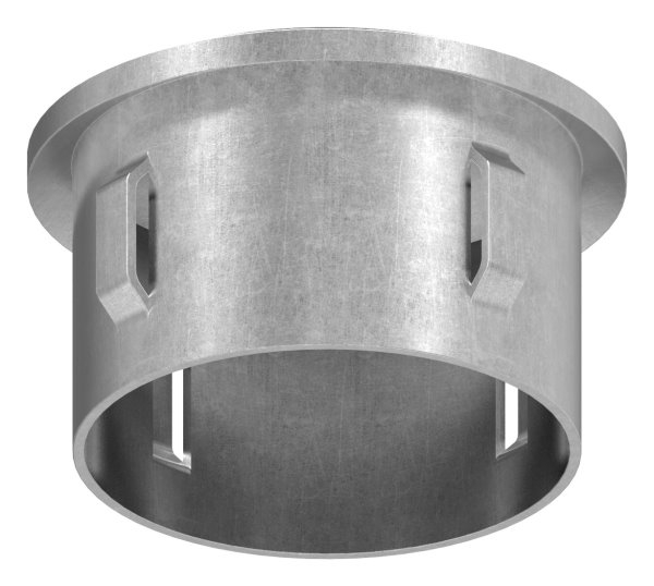 Stahlstopfen - leicht gewoelbt - fuer Ø 48-3x1-8-2-2 mm - Stah S235JR- roh-30-2904.8