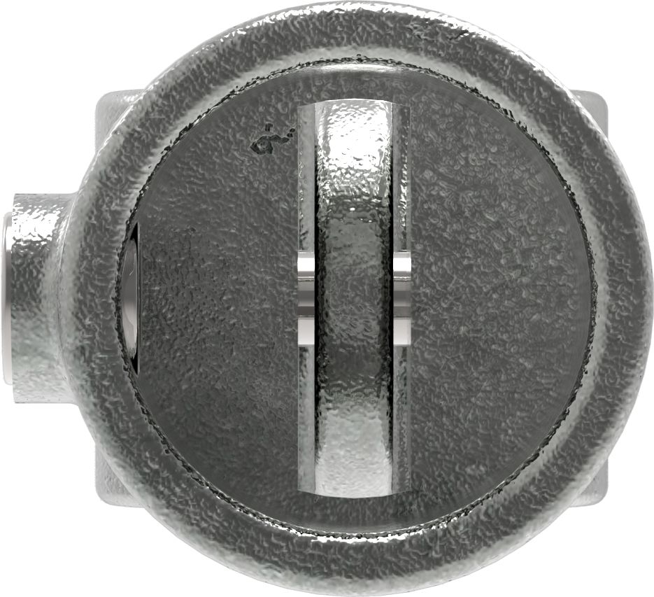 Rohrverbinder Gelenkstueck doppelt 180° Ø 33-7 mm -1- - Temperguss verzinkt - 167B34-167B34