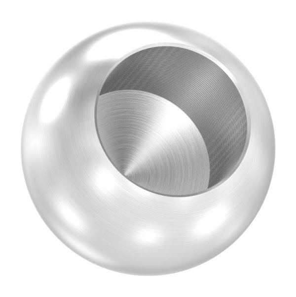 Kugel Ø 20 mm mit Sackloch 12-2 mm V4A Vollmaterial-11-4020.1