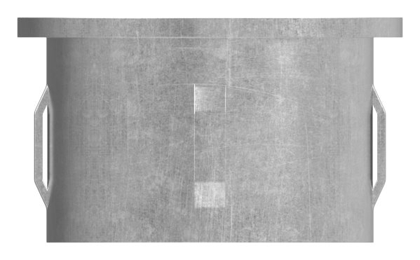 Stahlstopfen flach - fuer Rundrohr Ø 48-3x2-5-2-9 mm - Stahl S235JR- roh-30-2915.8