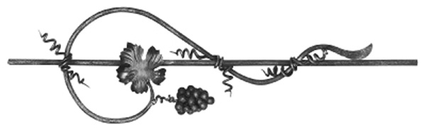 Weinornament - Material- Ø 12 mm - Stahl S235JR- roh-30-2672.8