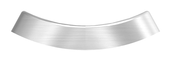 Handlaufanschlussplatte Edelstahl V2A 90x25x4 mm fuer Rohr Ø 42-4 mm lang geschliffen Korn 240-88-1160182-240.L