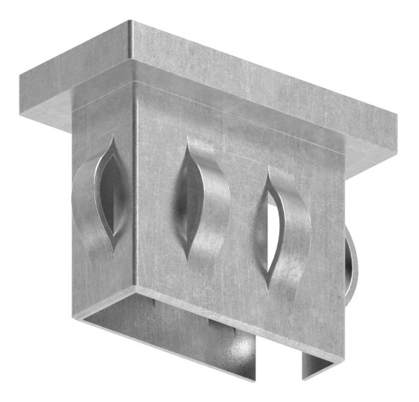 Stahlstopfen flach - fuer Rohr 40x20x1-5-2-0 mm - Stahl S235JR- roh-30-2946.8