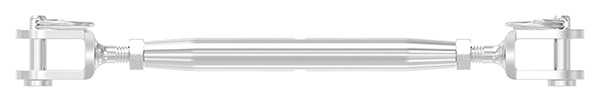 Wantenspanner - Gabel-Gabel - Gewinde M4 - V4A-11-2889.1