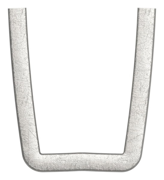 Bund - 100 Stueck - Material- 16x4 mm - Innenmass- 19x32 mm - Stahl -Roh- S235JR-30-6703-100.8