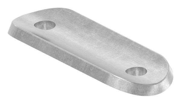 Handlaufanschlussplatte Stahl Ø 42-4 mm- 64 x 24 x 4 mm- ohne Mittelbohrung-88-1150223-ST.OL