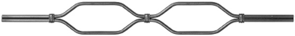 Zierstab - 900 mm - Material- 12 mm glatt - Stahl -Roh- S235JR-30-1211.8