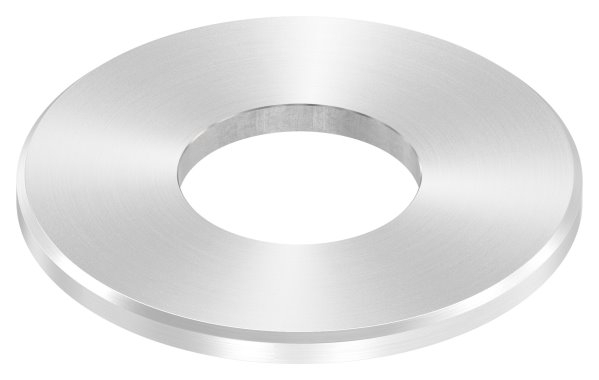 Ankerplatte Masse- 100x6 mm Rundschliff - Fase und Mittelbohrung V2A-11-2270RF.4
