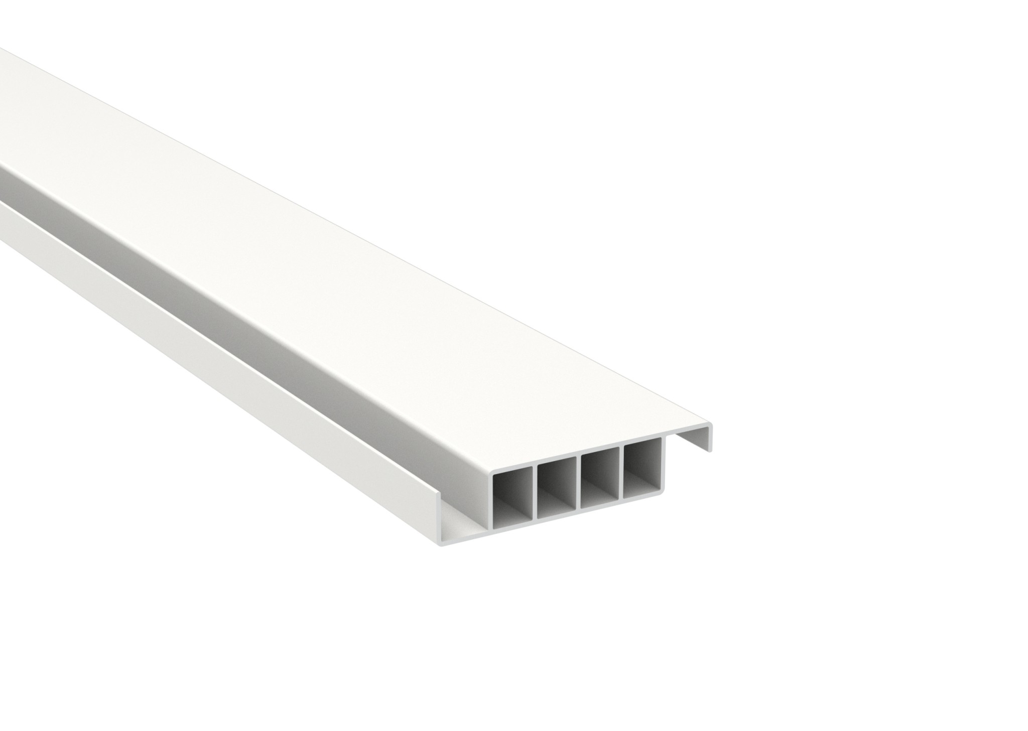 Zaunfuellung Aluminium 20x95 mm 2400 mm strukturiert weiss-89.FGSWS20X952400R9003