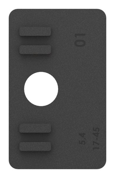 1 Paar Gummis zu Glasklemme 55x65x37-5 mm AbZ fuer 10 mm Glas ESG-10-3210ABZ.0