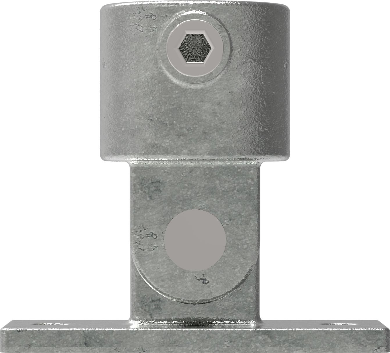 Rohrverbinder - Gelenkfuss - 169D48 - 48-3 mm - 1 1-2- - Feuerverzinkt u. Elektrogalvanisiert-169D48