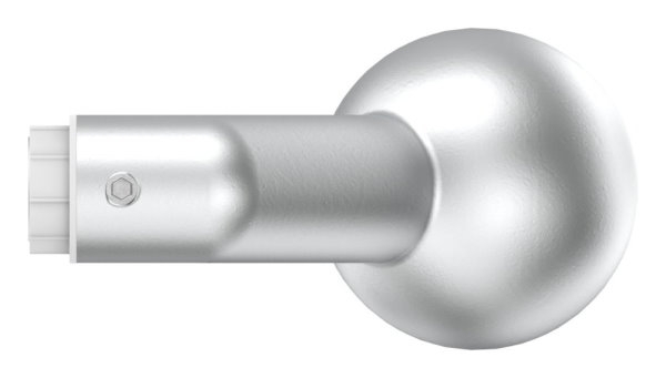 Alu-Tuerknopf gekroepft mit Kugel Ø 55 mm-12-3015.6