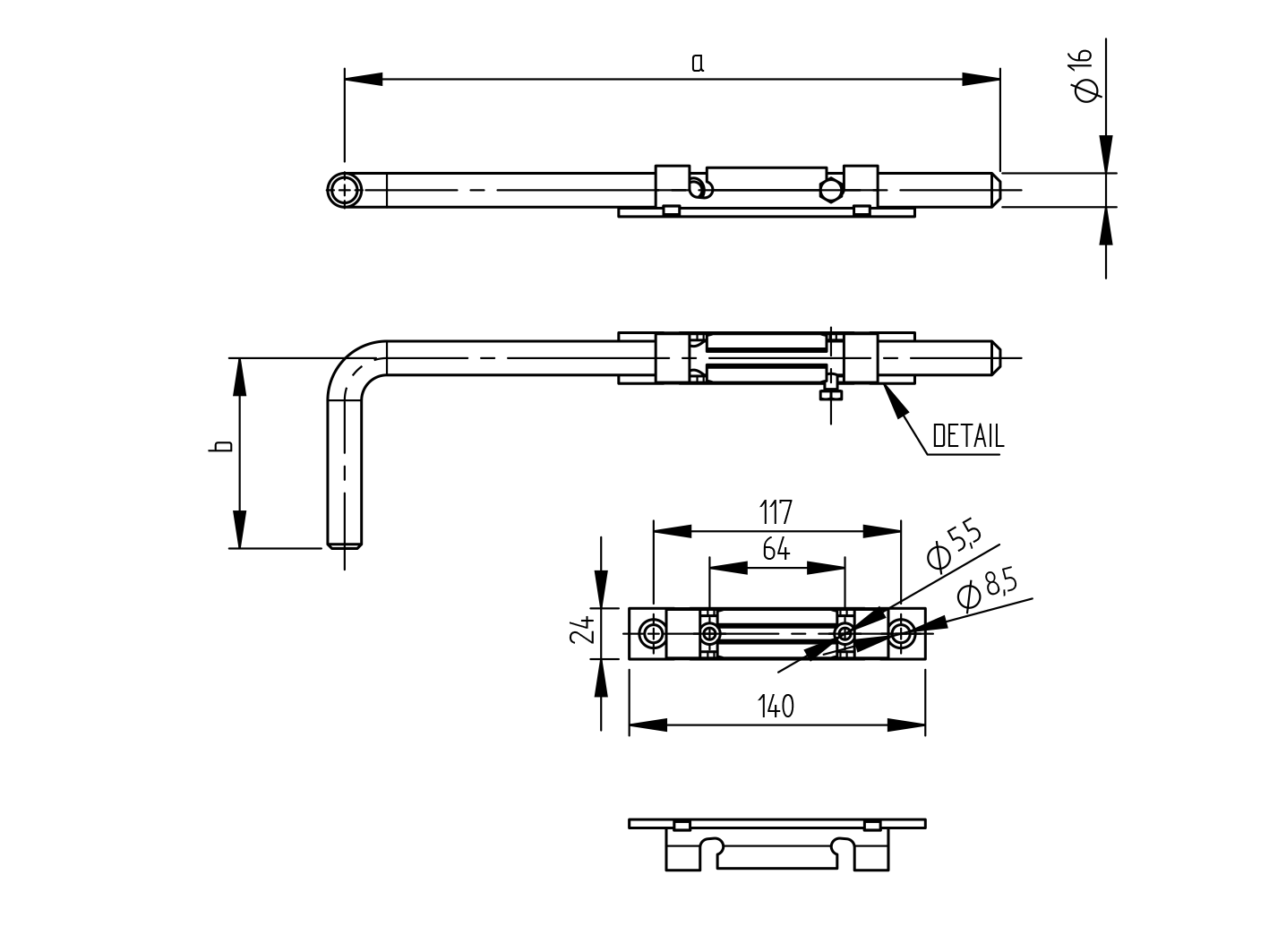 Torriegel Stahl 200 mm verzinkt-89-11D712200-A.4