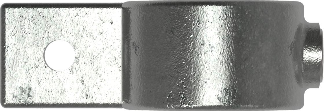 Rohrverbinder - Befestigungsring mit Flansch 1 Bohrung - 199B34 - 33-7 mm - 1- - Feuerverzinkt u. Elektrogalvanisiert-199B34