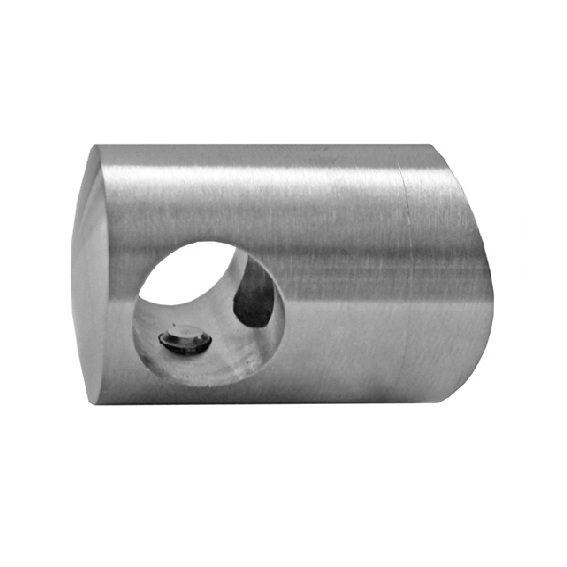 Querstabhalter V2A fuer Pfosten 42-4 mm - Stab 12 mm geschliffen-89-11A0830042-A.4