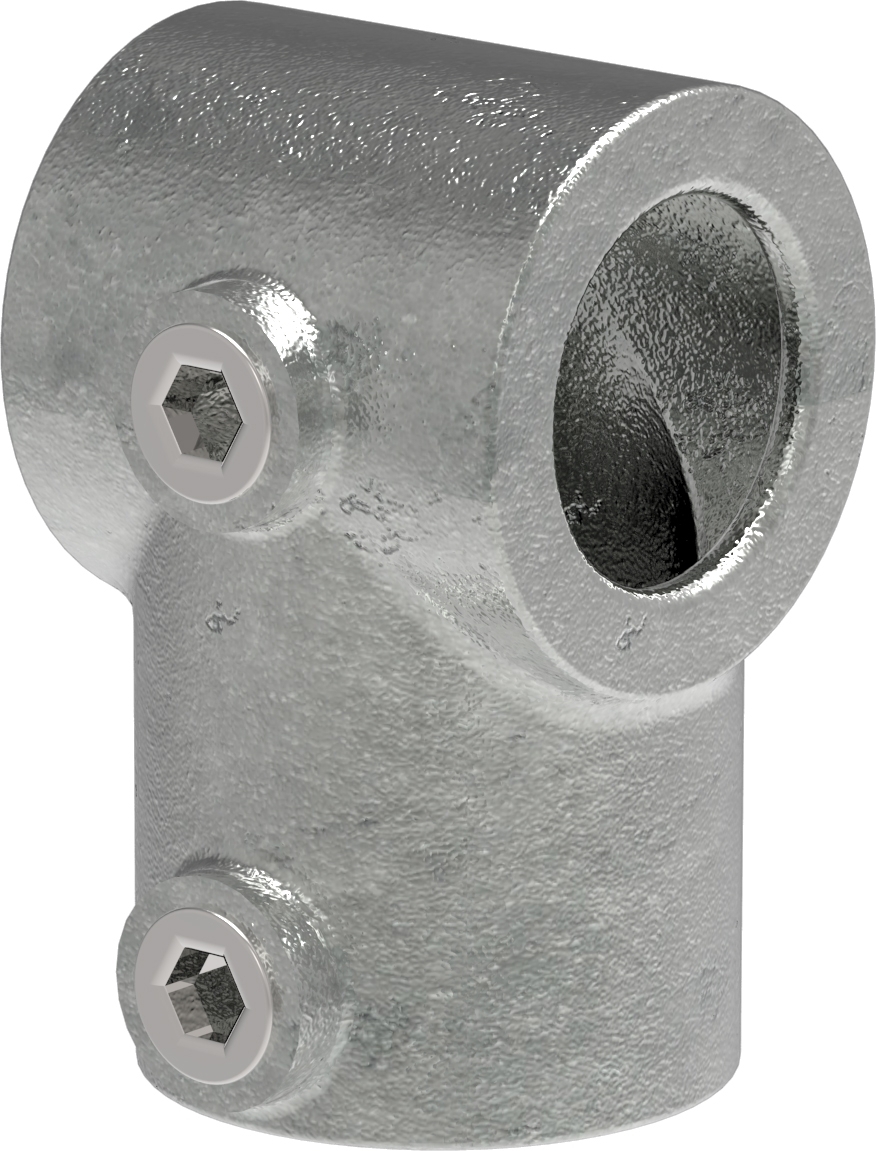 Rohrverbinder - T-Stueck kurz - 101B34-A27 - 33-7 mm; 26-9 mm - 1-; 3-4- - Feuerverzinkt u. Elektrogalvanisiert-101B34-A27