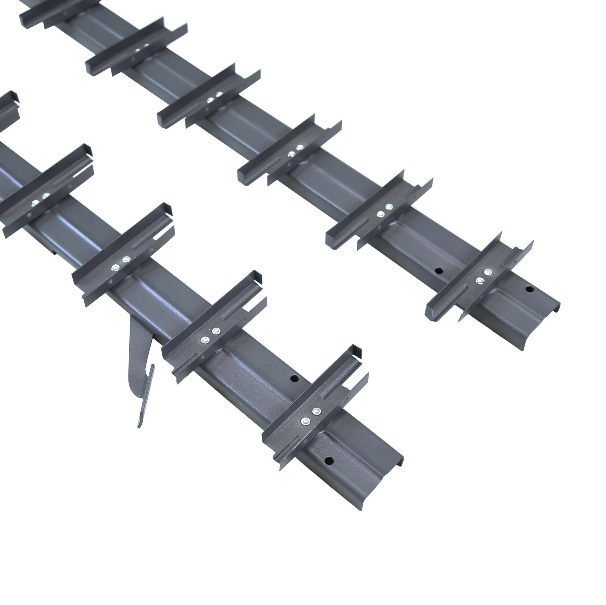 Lamellen-Verstellsystem Stahl verzinkt L 1070 mm Anthrazit RAL7016 Paar-89-11FGSWS1070ZNR7016-A.4