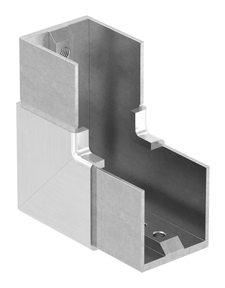 Eckbogen Edelstahl V4A fuer Nutrohr 40 x 40 mm vertikal-88-1160317.V4A